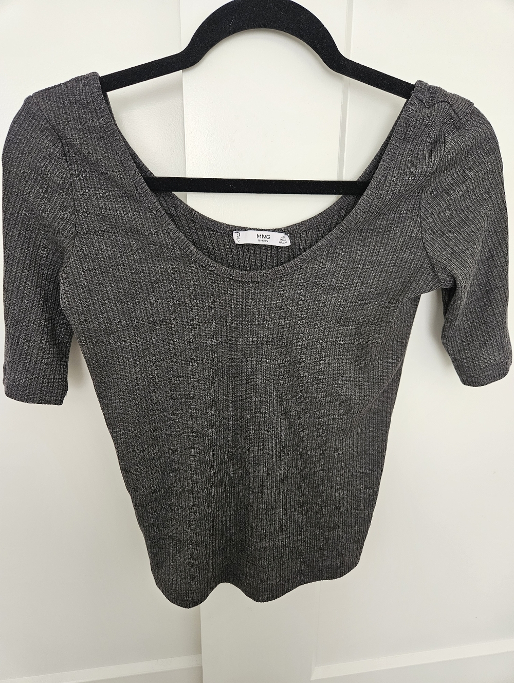 Mango women's ribbed ballet top. Size XS
